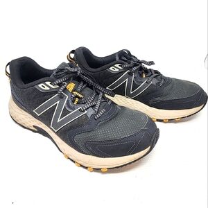 New Balance 410v7 Mens Trail Running Shoes Black Yellow Rugged Outdoor Shoes 9.5